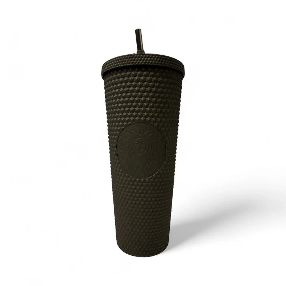 Starbucks‎ 2021 Black Matte Studded Venti Tumbler - 24 oz EUC